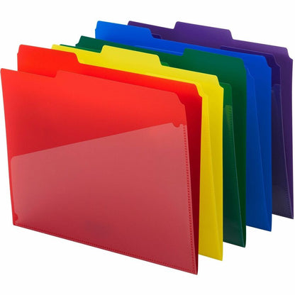 Smead 1/3 Tab Cut Letter Top Tab File Folder - 8 1/2" x 11" - 3/4" Expansion - Top Tab Location - Assorted Tab Position 