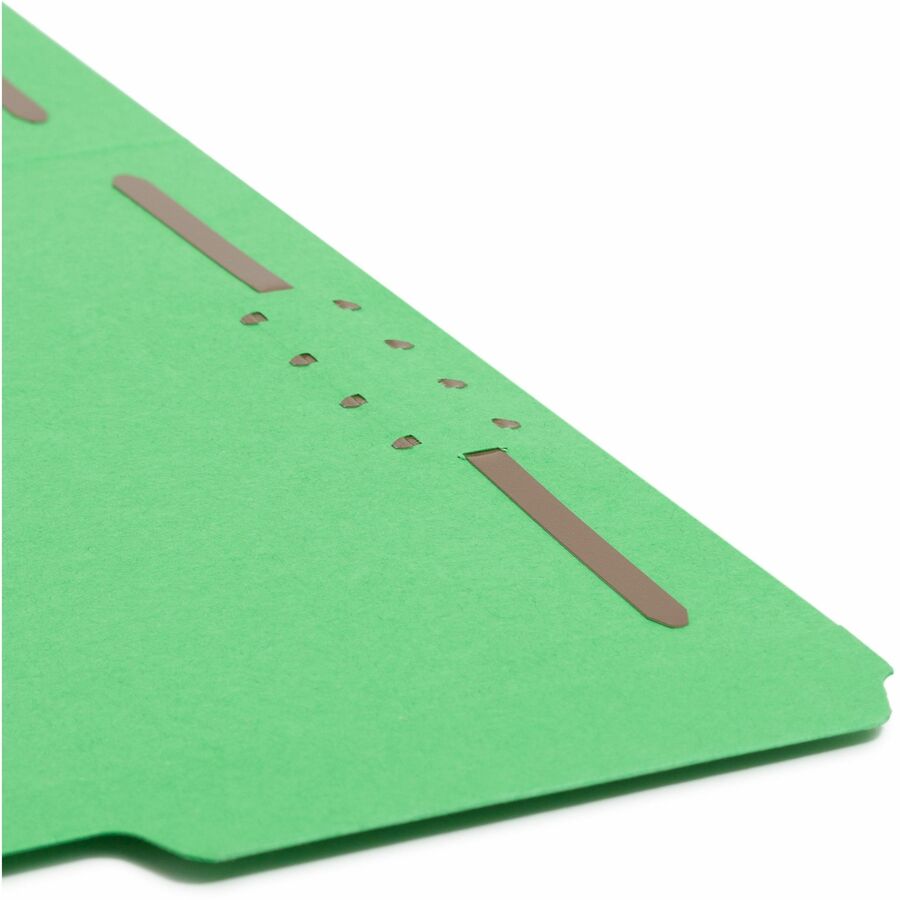 Smead Colored 1/3 Tab Cut Letter Recycled Fastener Folder - 8 1/2" x 11" - 3/4" Expansion - 2 x 2K Fastener - 2" for Fol