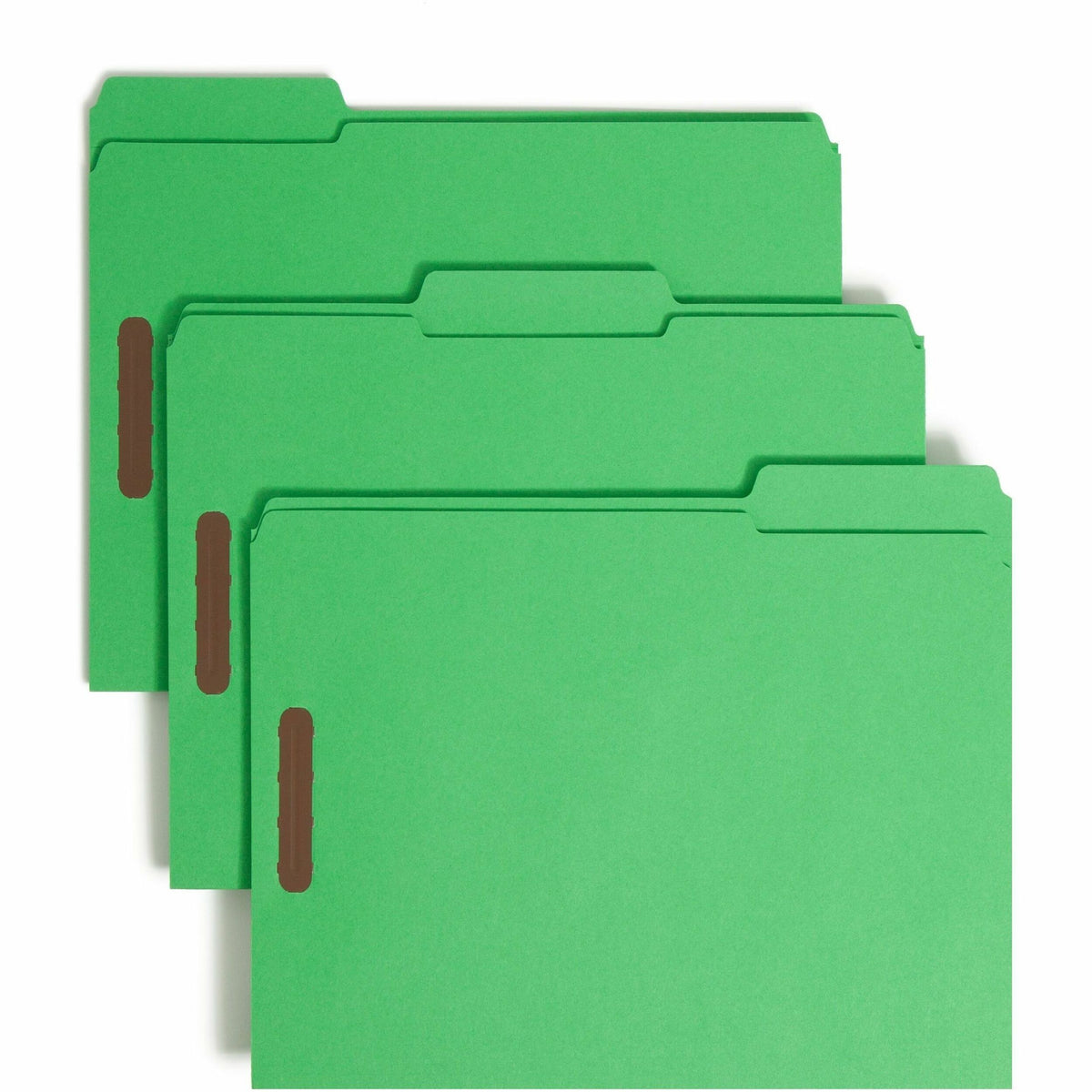 Smead Colored 1/3 Tab Cut Letter Recycled Fastener Folder - 8 1/2" x 11" - 3/4" Expansion - 2 x 2K Fastener - 2" for Fol
