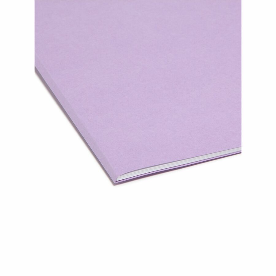 Smead Colored 1/3 Tab Cut Letter Recycled Top Tab File Folder - 8 1/2" x 11" - 3/4" Expansion - Top Tab Location - Assor