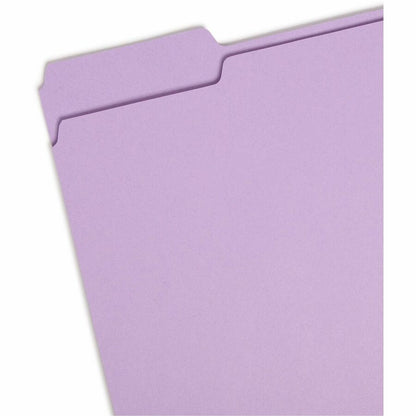 Smead Colored 1/3 Tab Cut Letter Recycled Top Tab File Folder - 8 1/2" x 11" - 3/4" Expansion - Top Tab Location - Assor