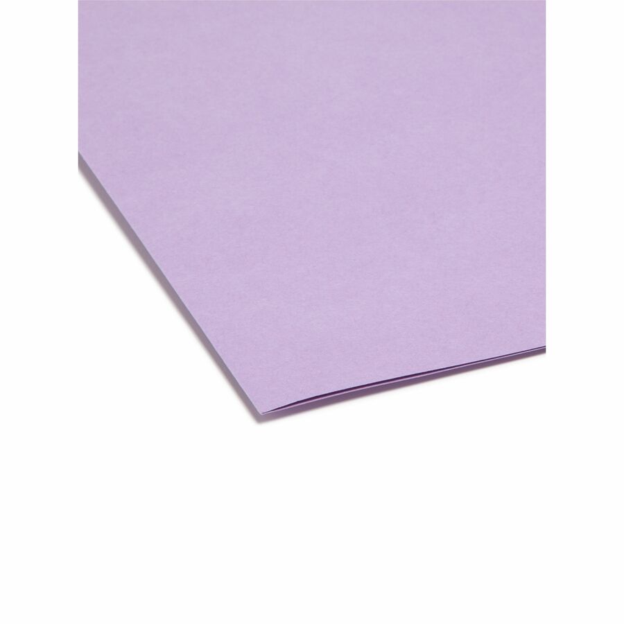 Smead Colored 1/3 Tab Cut Letter Recycled Top Tab File Folder - 8 1/2" x 11" - 3/4" Expansion - Top Tab Location - Assor