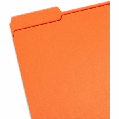 Smead Colored 1/3 Tab Cut Letter Recycled Top Tab File Folder - 8 1/2" x 11" - 3/4" Expansion - Top Tab Location - Assor