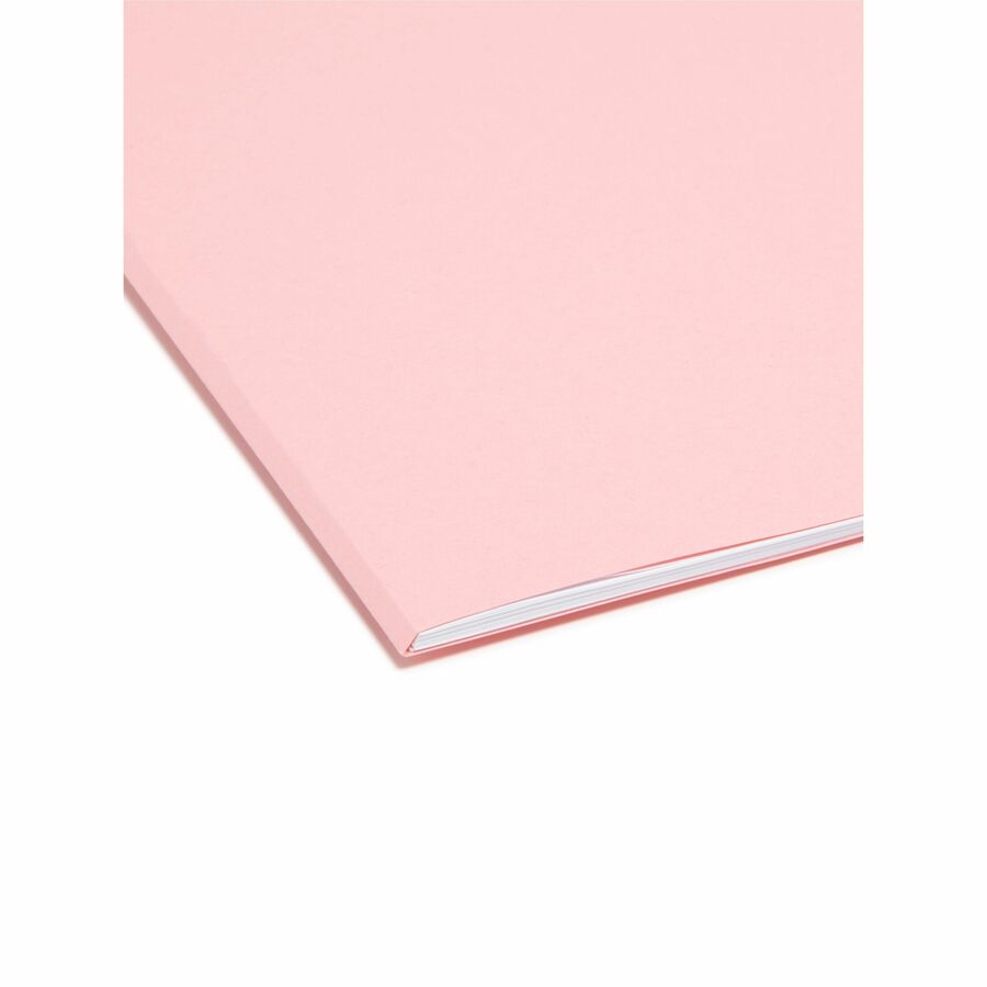 Smead Colored 1/3 Tab Cut Letter Top Tab File Folder - 8 1/2" x 11" - 3/4" Expansion - Top Tab Location - Assorted Tab P