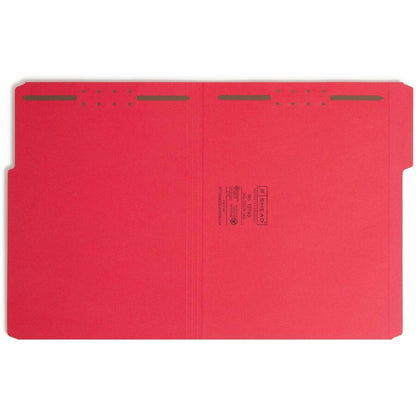 Smead Colored 1/3 Tab Cut Letter Fastener Folder - 8 1/2" x 11" - 3/4" Expansion - 2 x 2K Fastener - 2" for Folder - Top