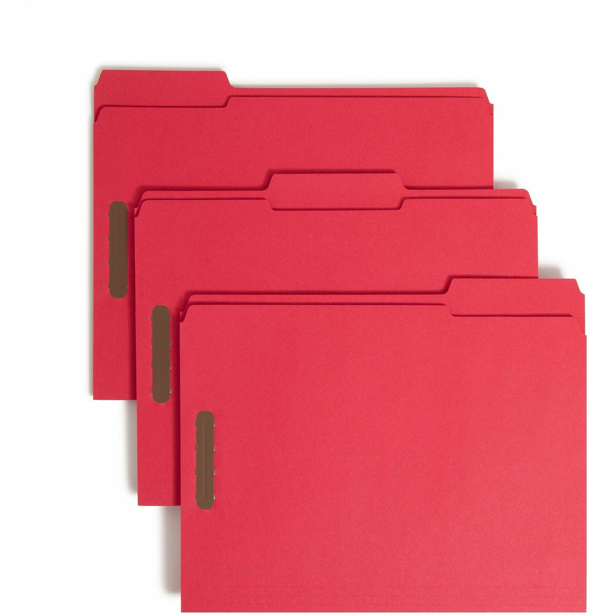 Smead Colored 1/3 Tab Cut Letter Fastener Folder - 8 1/2" x 11" - 3/4" Expansion - 2 x 2K Fastener - 2" for Folder - Top