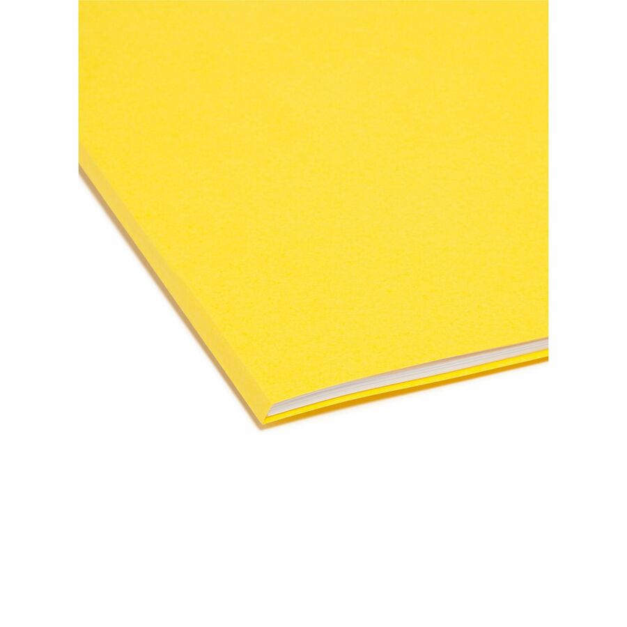 Smead Colored 1/3 Tab Cut Letter Recycled Top Tab File Folder - 8 1/2" x 11" - 3/4" Expansion - Top Tab Location - Assor