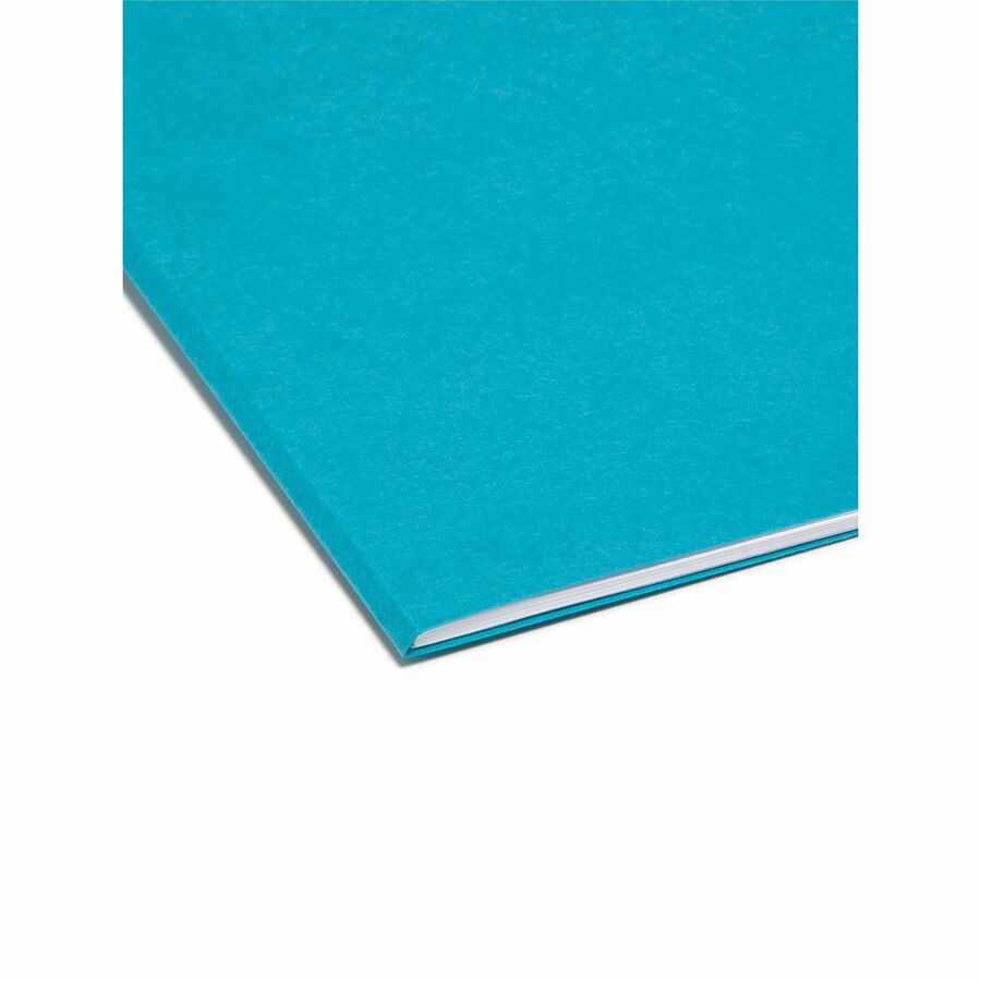 Smead Colored 1/3 Tab Cut Letter Recycled Top Tab File Folder - 8 1/2" x 11" - 3/4" Expansion - Top Tab Location - Assor