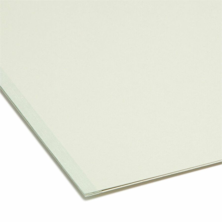 Smead 1/3 Tab Cut Letter Recycled Top Tab File Folder - 8 1/2" x 11" - 1" Expansion - Top Tab Location - Assorted Tab Po