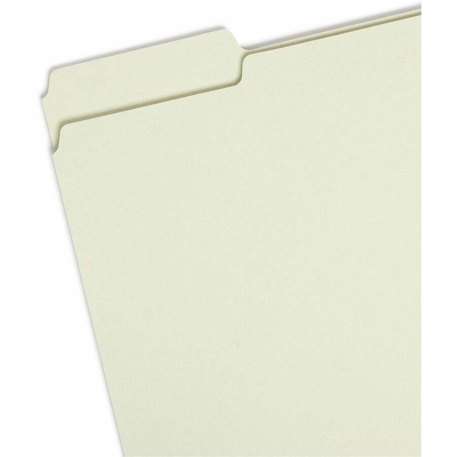 Smead 1/3 Tab Cut Letter Recycled Top Tab File Folder - 8 1/2" x 11" - 1" Expansion - Top Tab Location - Assorted Tab Po