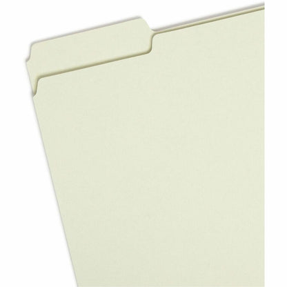 Smead 1/3 Tab Cut Letter Recycled Top Tab File Folder - 8 1/2" x 11" - 1" Expansion - Top Tab Location - Assorted Tab Po