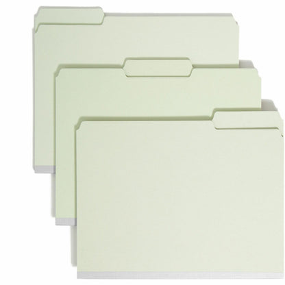 Smead 1/3 Tab Cut Letter Recycled Top Tab File Folder - 8 1/2" x 11" - 2" Expansion - Top Tab Location - Assorted Tab Po