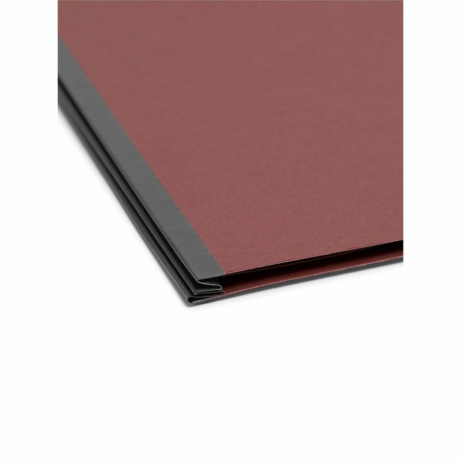 Smead SafeSHIELD 2/5 Tab Cut Letter Recycled Classification Folder - 8 1/2" x 11" - 2" Expansion - 2 x 2S Fastener - Fol