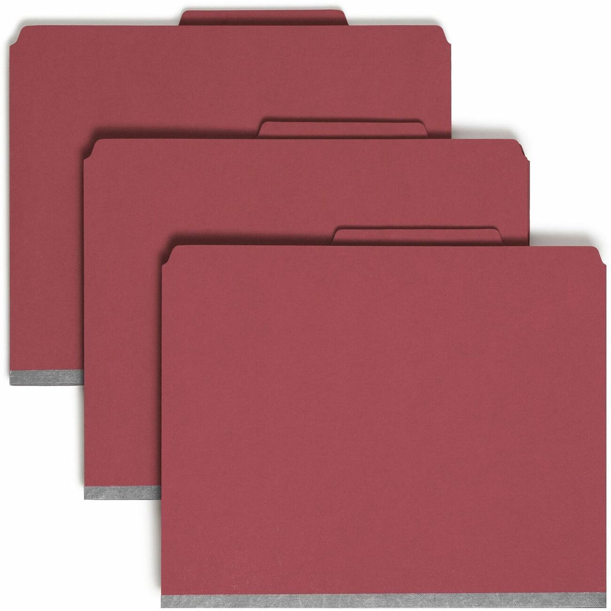 Smead SafeSHIELD 2/5 Tab Cut Letter Recycled Classification Folder - 8 1/2" x 11" - 2" Expansion - 2 x 2S Fastener - 2" 