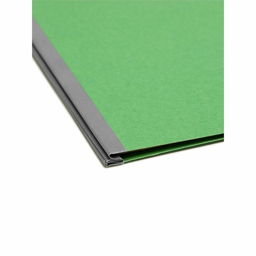 Smead SafeSHIELD 2/5 Tab Cut Letter Recycled Classification Folder - 8 1/2" x 11" - 2" Expansion - 2 x 2S Fastener - 2" 
