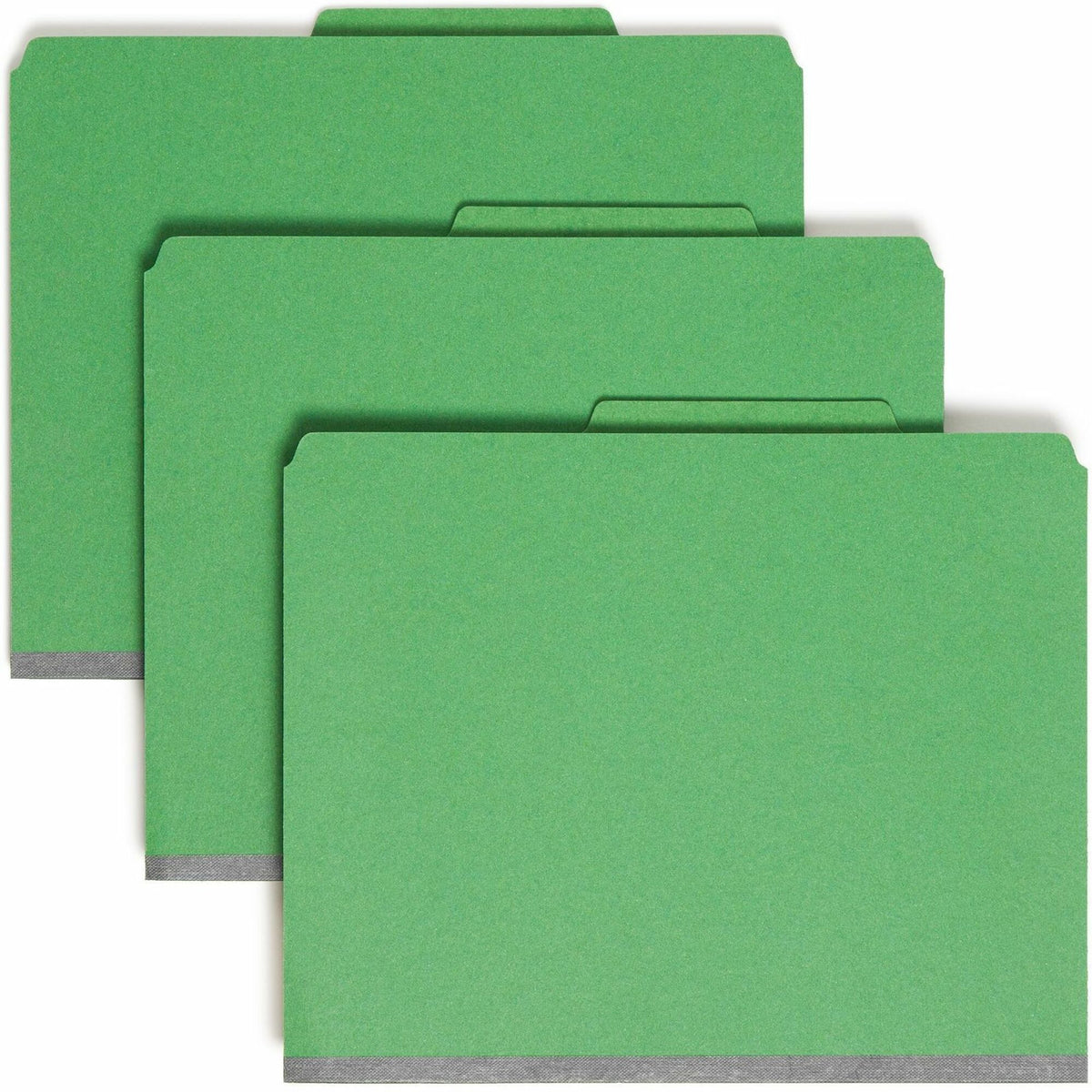 Smead SafeSHIELD 2/5 Tab Cut Letter Recycled Classification Folder - 8 1/2" x 11" - 2" Expansion - 2 x 2S Fastener - 2" 