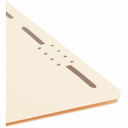 Smead Straight Tab Cut Letter Recycled Fastener Folder - 8 1/2" x 11" - 3/4" Expansion - 2 x 2K Fastener - 2" for Folder
