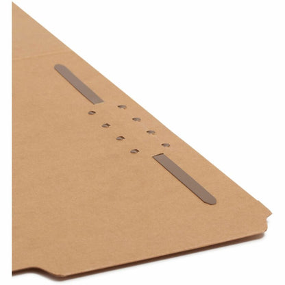 Smead Straight Tab Cut Letter Recycled Fastener Folder - 8 1/2" x 11" - 3/4" Expansion - 1 x 2K Fastener - 2" for Folder