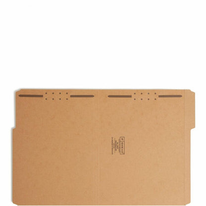 Smead 1/3 Tab Cut Letter Recycled Fastener Folder - 8 1/2" x 11" - 3/4" Expansion - 2 x 2K Fastener - 2" for Folder - To