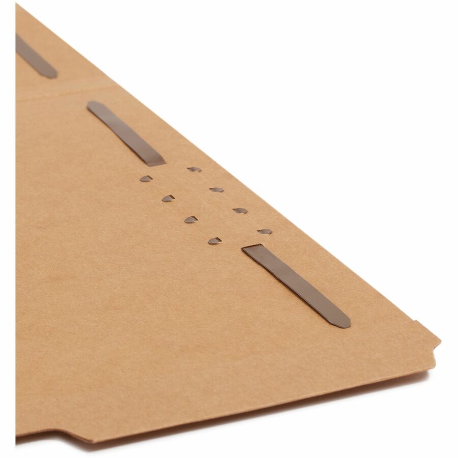 Smead 1/3 Tab Cut Letter Recycled Fastener Folder - 8 1/2" x 11" - 3/4" Expansion - 2 x 2K Fastener - 2" for Folder - To