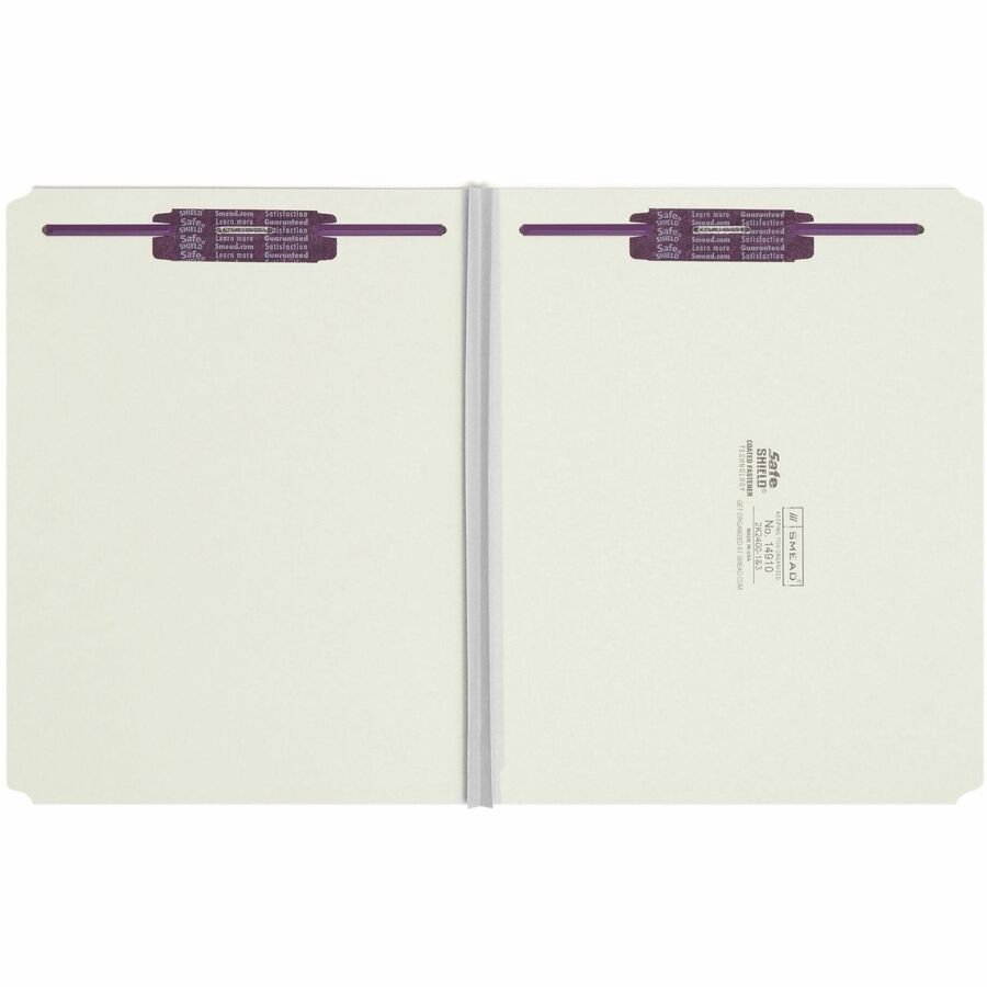 Smead Straight Tab Cut Letter Recycled Fastener Folder - 8 1/2" x 11" - 2" Expansion - 2 x 2S Fastener - 2" for Folder -