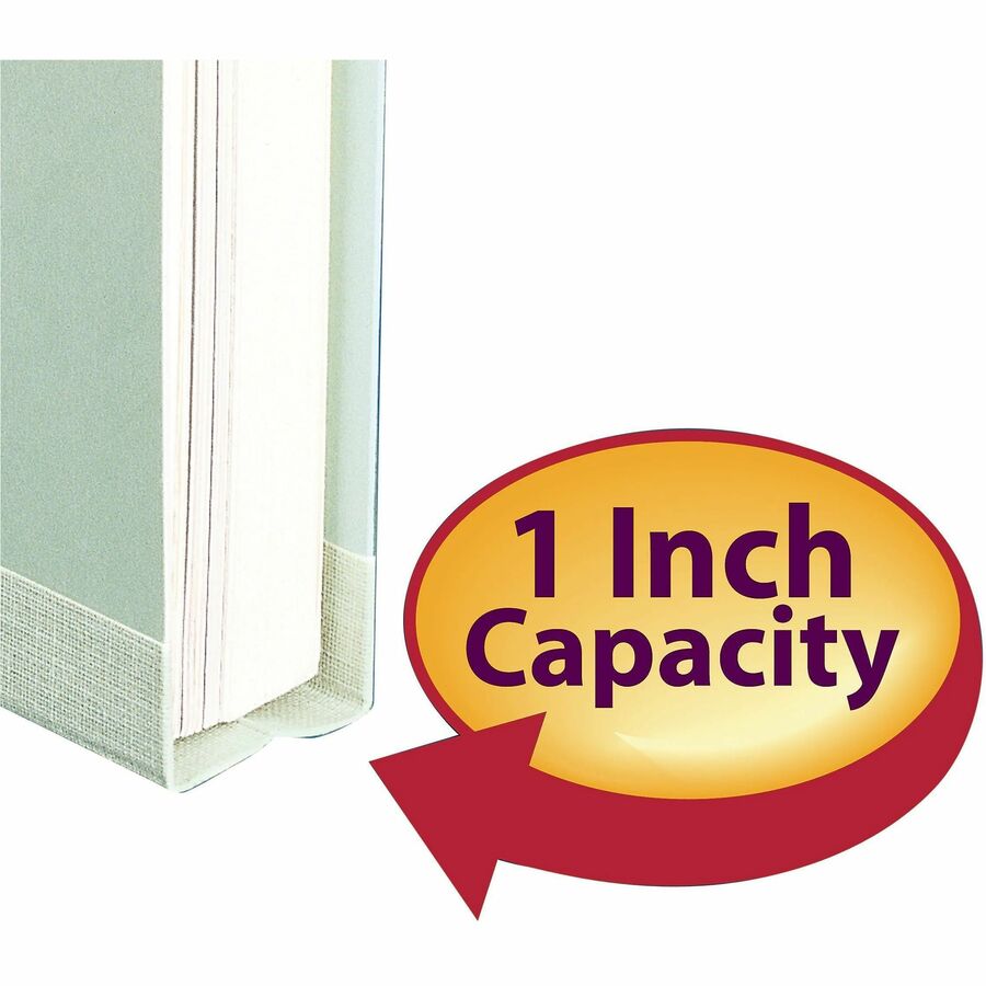 Smead 1/3 Tab Cut Letter Recycled Fastener Folder - 8 1/2" x 11" - 1" Expansion - 2 x 2S Fastener - 2" for Folder - Top 
