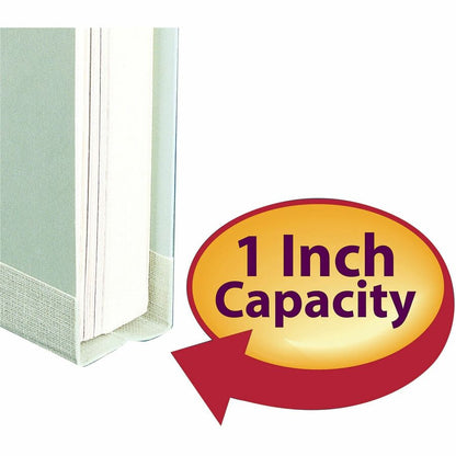 Smead 1/3 Tab Cut Letter Recycled Fastener Folder - 8 1/2" x 11" - 1" Expansion - 2 x 2S Fastener - 2" for Folder - Top 