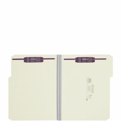 Smead 1/3 Tab Cut Letter Recycled Fastener Folder - 8 1/2" x 11" - 2" Expansion - 2 x 2S Fastener - 2" for Folder - Top 
