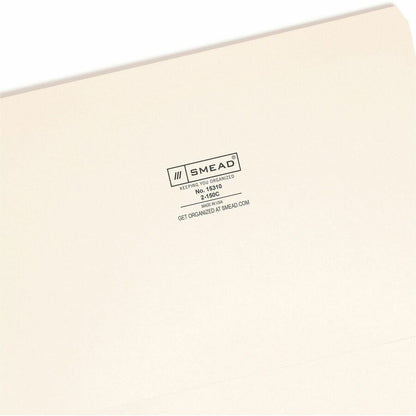 Smead Straight Tab Cut Legal Recycled Top Tab File Folder - 8 1/2" x 14" - 3/4" Expansion - 11 pt. - 2 Plys - Manila - 1