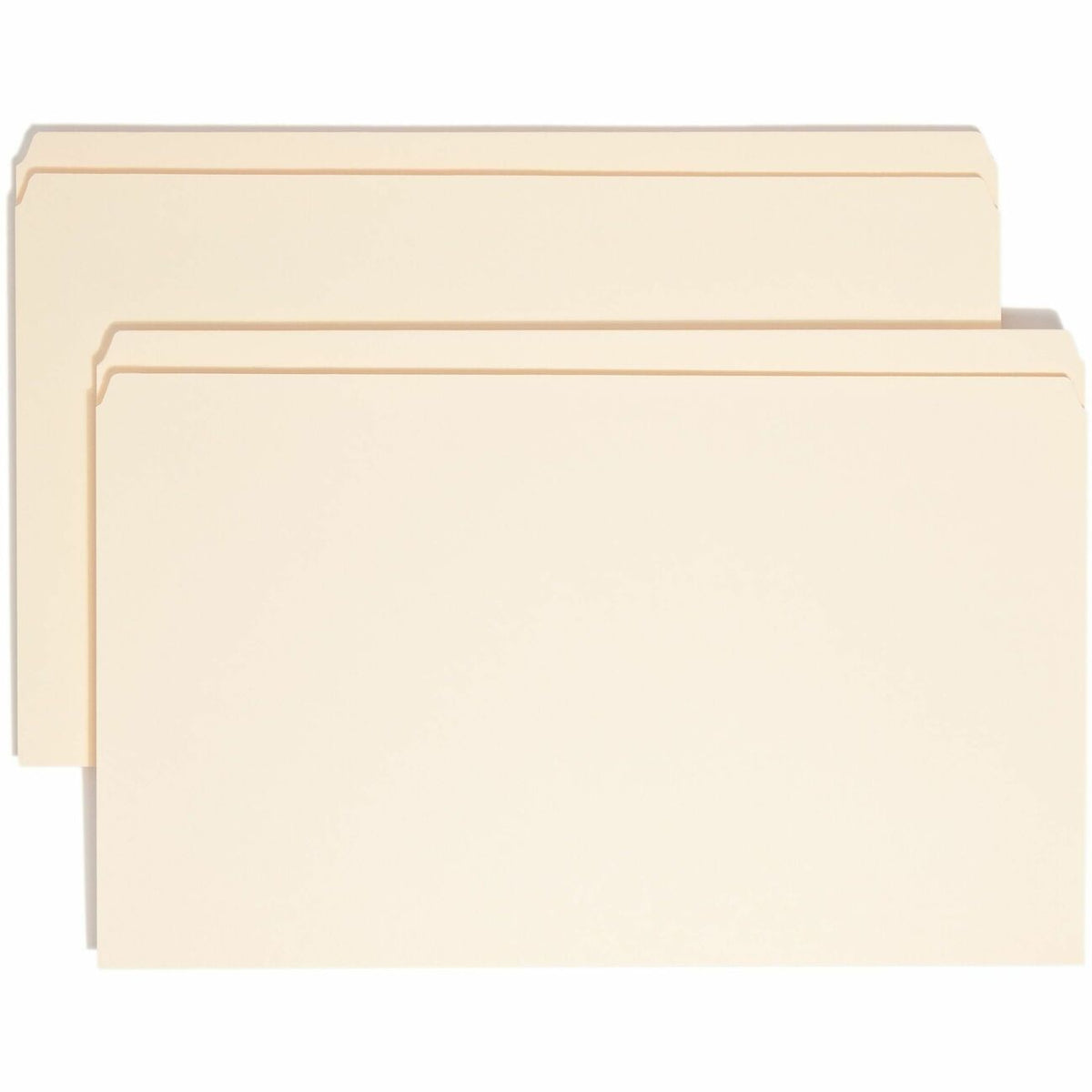 Smead Straight Tab Cut Legal Recycled Top Tab File Folder - 8 1/2" x 14" - 3/4" Expansion - 11 pt. - 2 Plys - Manila - 1
