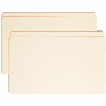 Smead Straight Tab Cut Legal Recycled Top Tab File Folder - 8 1/2" x 14" - 3/4" Expansion - 11 pt. - 2 Plys - Manila - 1