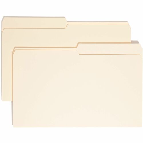 Smead 1/2 Tab Cut Legal Recycled Top Tab File Folder - 8 1/2" x 14" - 3/4" Expansion - Top Tab Location - Assorted Tab P