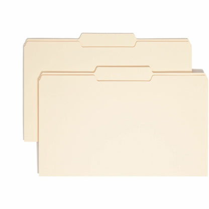 Smead 1/3 Tab Cut Legal Recycled Top Tab File Folder - 8 1/2" x 14" - 3/4" Expansion - Top Tab Location - Center Tab Pos