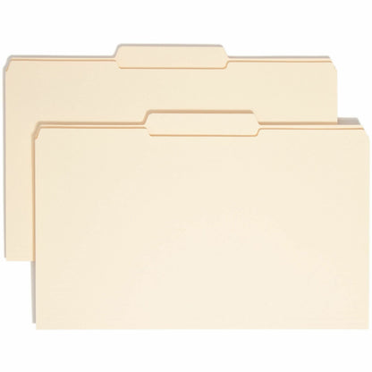 Smead 1/3 Tab Cut Legal Recycled Top Tab File Folder - 8 1/2" x 14" - 3/4" Expansion - Top Tab Location - Center Tab Pos