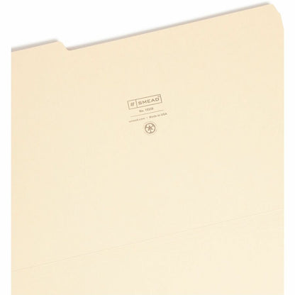 Smead 1/3 Tab Cut Legal Recycled Top Tab File Folder - 8 1/2" x 14" - 3/4" Expansion - Top Tab Location - Assorted Tab P