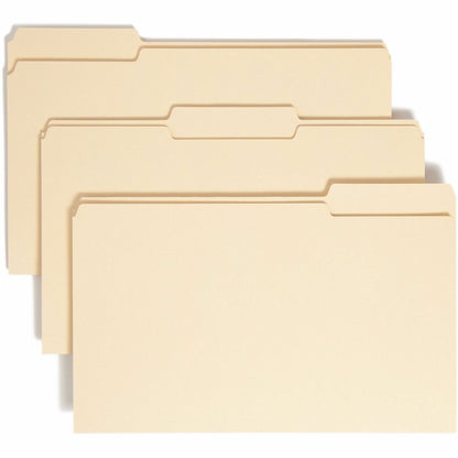 Smead 1/3 Tab Cut Legal Recycled Top Tab File Folder - 8 1/2" x 14" - 3/4" Expansion - Top Tab Location - Assorted Tab P
