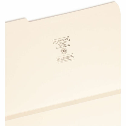 Smead 1/3 Tab Cut Legal Recycled Expanding File - 8 1/2" x 14" - 1 1/2" Expansion - Top Tab Location - Assorted Tab Posi