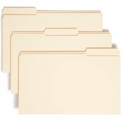 Smead 1/3 Tab Cut Legal Recycled Expanding File - 8 1/2" x 14" - 1 1/2" Expansion - Top Tab Location - Assorted Tab Posi