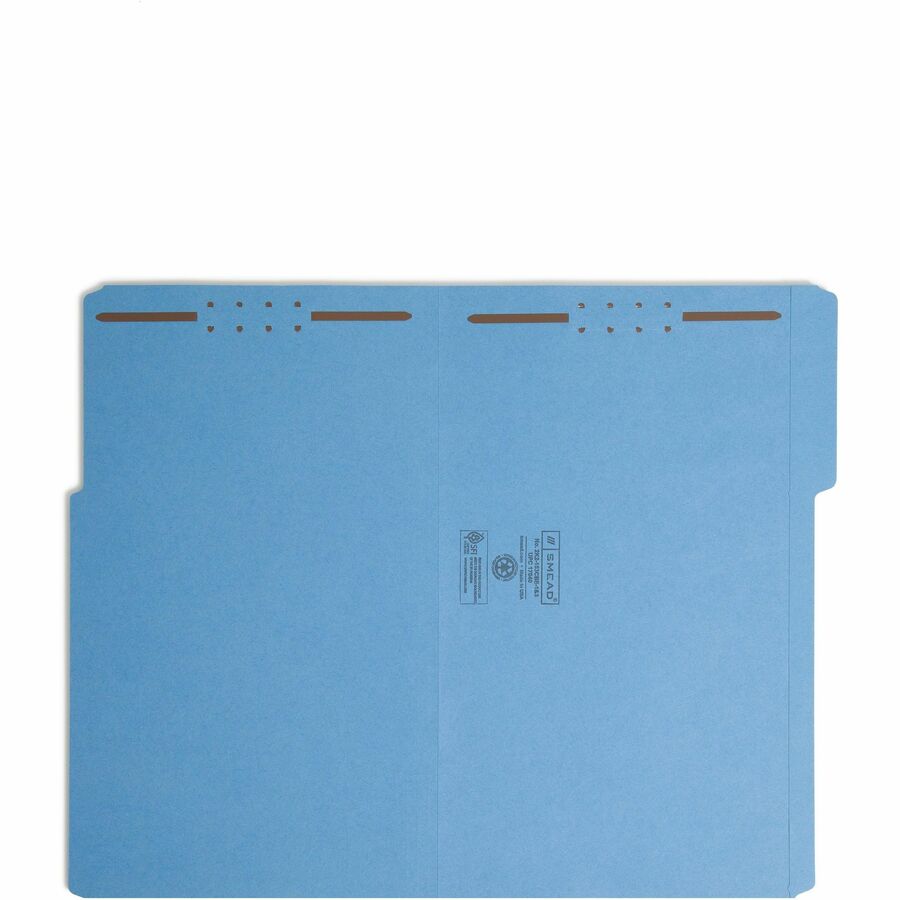 Smead Colored 1/3 Tab Cut Legal Recycled Fastener Folder - 8 1/2" x 14" - 3/4" Expansion - 2 x 2K Fastener - 2" for Fold