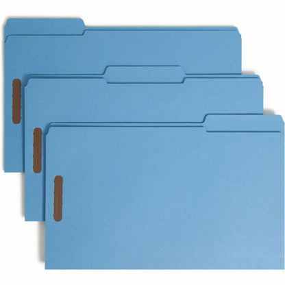 Smead Colored 1/3 Tab Cut Legal Recycled Fastener Folder - 8 1/2" x 14" - 3/4" Expansion - 2 x 2K Fastener - 2" for Fold