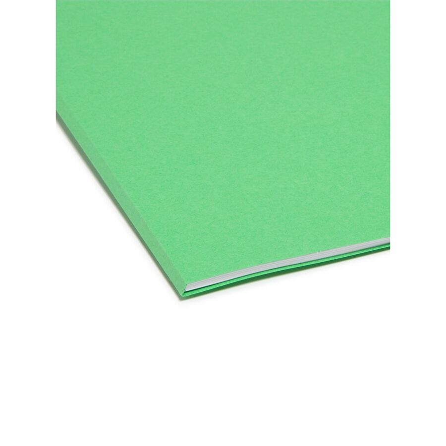 Smead Colored 1/3 Tab Cut Legal Recycled Top Tab File Folder - 8 1/2" x 14" - 3/4" Expansion - Top Tab Location - Assort
