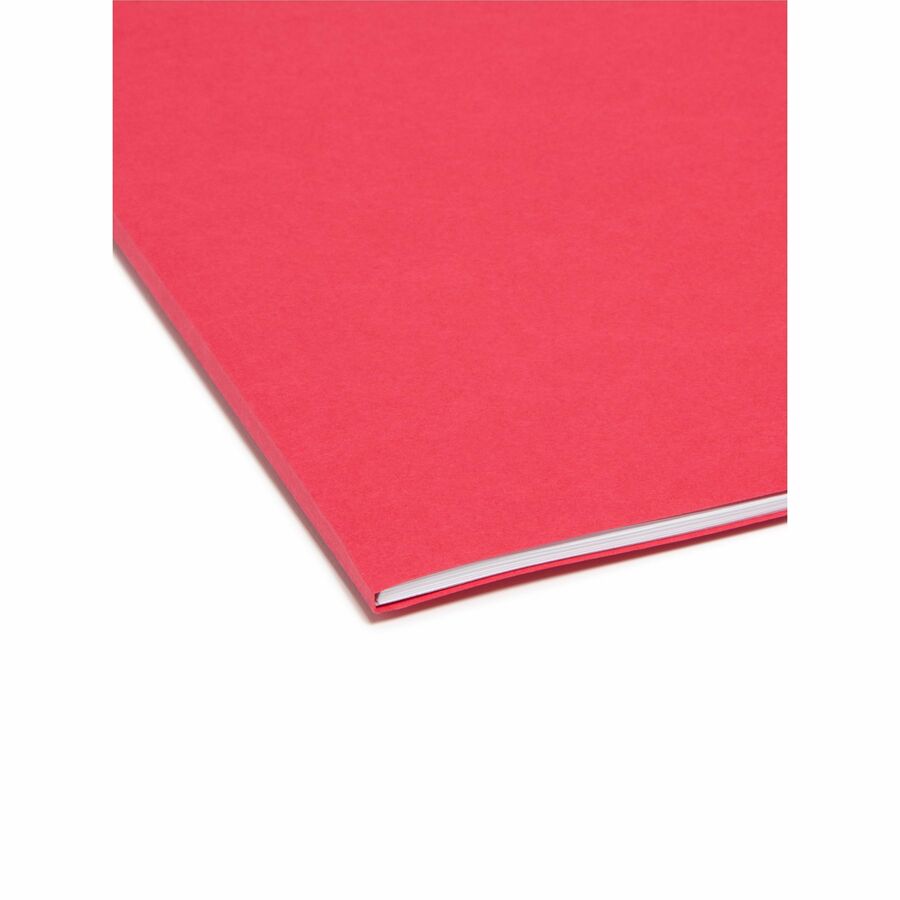 Smead Colored 1/3 Tab Cut Legal Recycled Top Tab File Folder - 8 1/2" x 14" - 3/4" Expansion - Top Tab Location - Assort