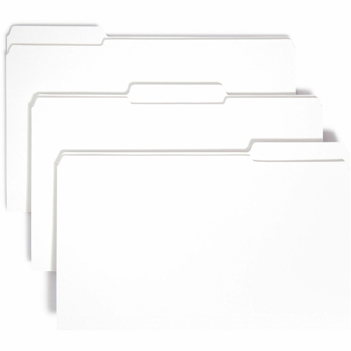 Smead Colored 1/3 Tab Cut Legal Recycled Top Tab File Folder - 8 1/2" x 14" - 3/4" Expansion - Top Tab Location - Assort