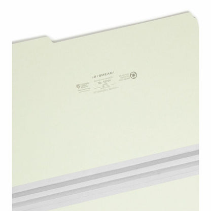 Smead 1/3 Tab Cut Legal Recycled Top Tab File Folder - 8 1/2" x 14" - 2" Expansion - Top Tab Location - Assorted Tab Pos