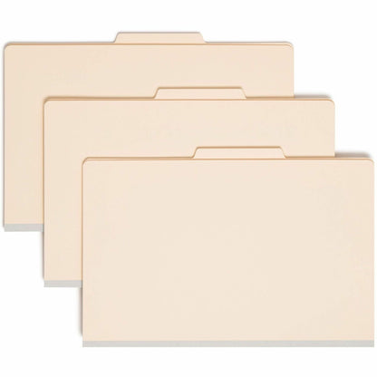 Smead 2/5 Tab Cut Legal Recycled Classification Folder - 8 1/2" x 14" - 2" Expansion - 2 x 2B Fastener - 2" for Folder -