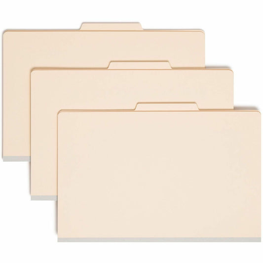 Smead 2/5 Tab Cut Legal Recycled Classification Folder - 8 1/2" x 14" - 2" Expansion - 2 x 2B Fastener - 2" for Folder -