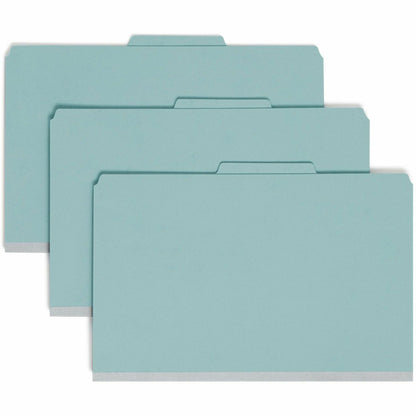 Smead SafeSHIELD 2/5 Tab Cut Legal Recycled Classification Folder - 8 1/2" x 14" - 2" Expansion - 2 x 2S Fastener - 2" f