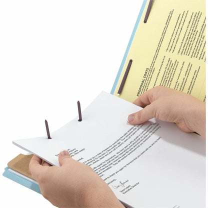 Smead SafeSHIELD 2/5 Tab Cut Legal Recycled Classification Folder - 8 1/2" x 14" - 2" Expansion - 2 x 2S Fastener - 2" f