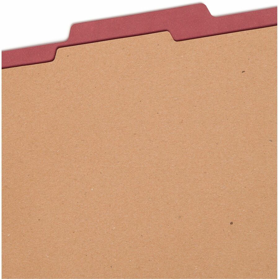 Smead SafeSHIELD 2/5 Tab Cut Legal Recycled Classification Folder - 8 1/2" x 14" - 2" Expansion - 2 x 2S Fastener - 2" f