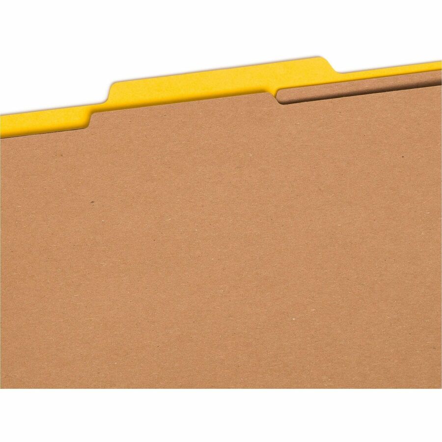 Smead SafeSHIELD 2/5 Tab Cut Legal Recycled Classification Folder - 8 1/2" x 14" - 2" Expansion - 2 x 2S Fastener - 2" f